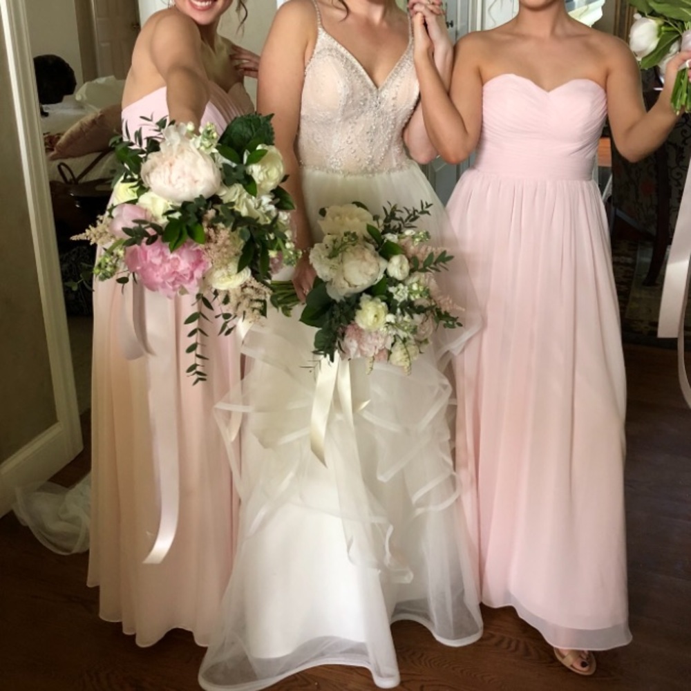 Azazie Jada Blushing Pink Bridesmaid Dress - Picture 4 of 6